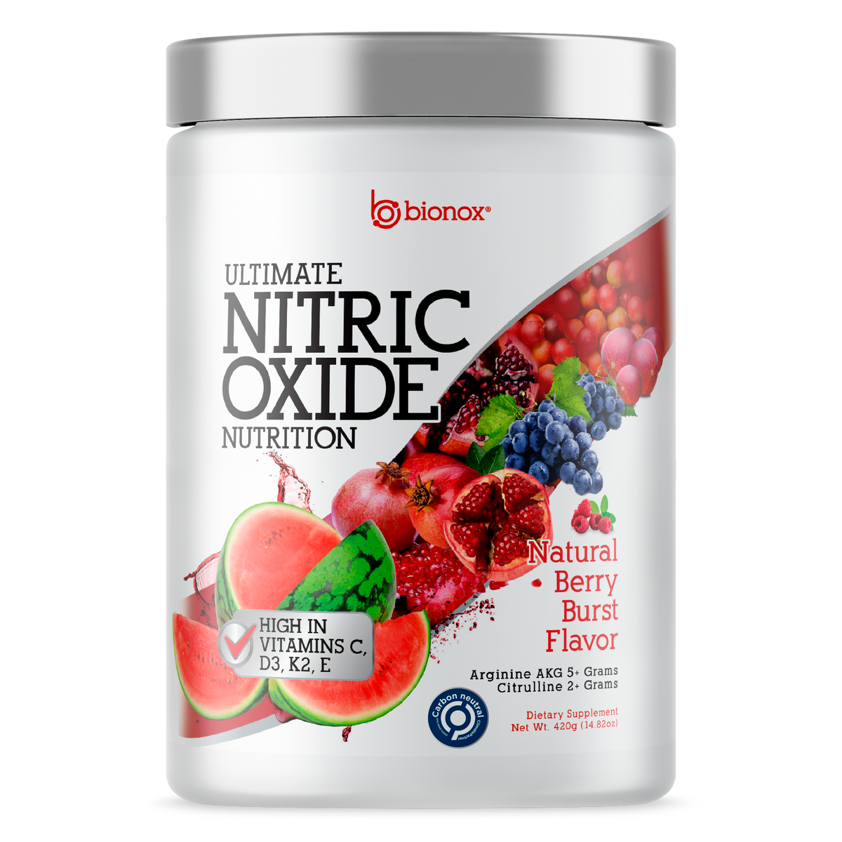 Ultimate Nitric Oxide Nutrition Berry Burst Flavor - Large - 30 Day Supply