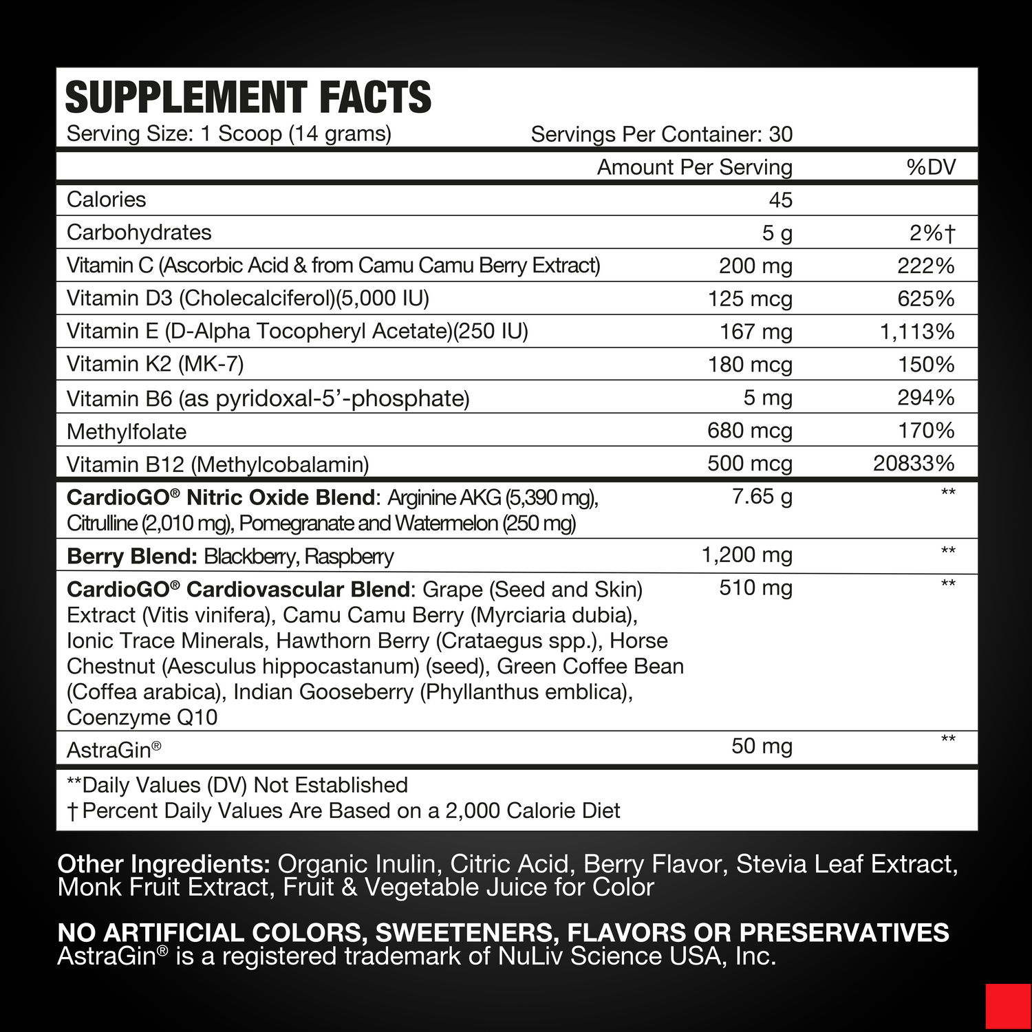 CardioGO - Berry Burst Flavor
