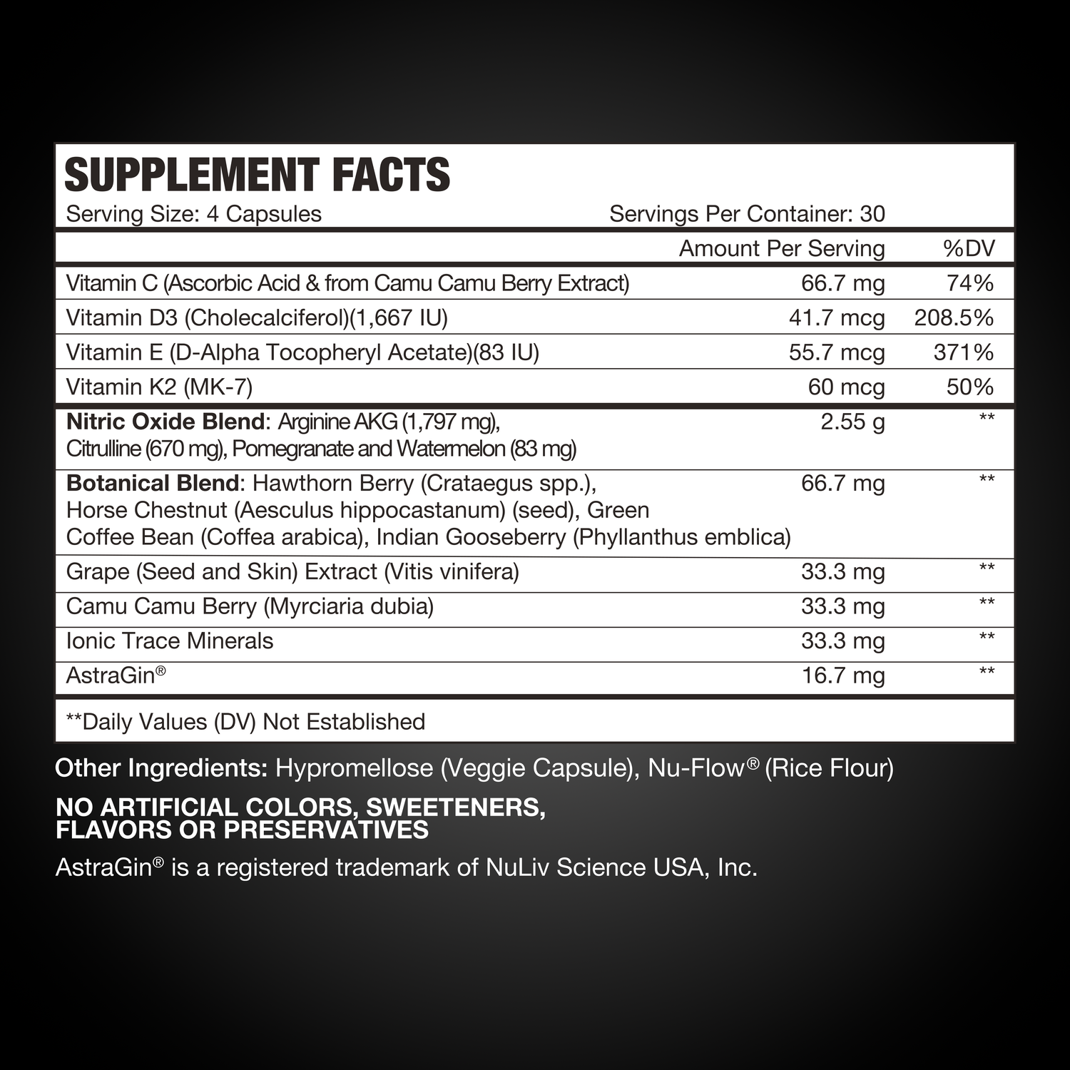 Ultimate Nitric Oxide Capsules